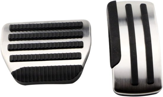 Auto Pedaalhoezen - Pedaalbeschermers Auto - Verbeterde Grip - Antislip Ontwerp - Set van 2 - Zilver — afbeelding 4