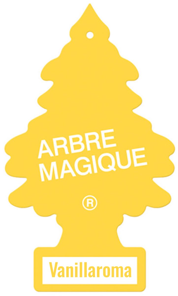 Arbre Magique Geurboom – Vanillaroma – Klassiek Autoparfum – Warme & Romige Vanillegeur – 1 Stuk