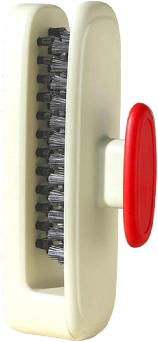 Bestekreiniger - Dubbelzijdige schrobber - Keuken Schoonmaken - Afneembare U-vorm - 158L x 68B x 43H cm - Rood
