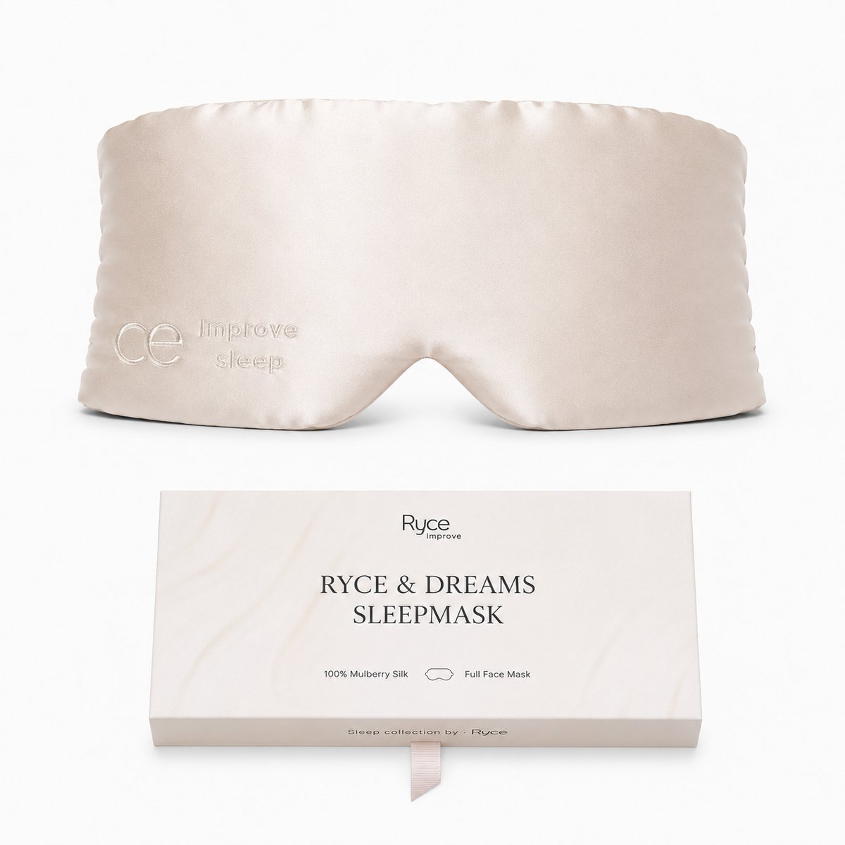 Ryce ® Zijden Slaapmasker