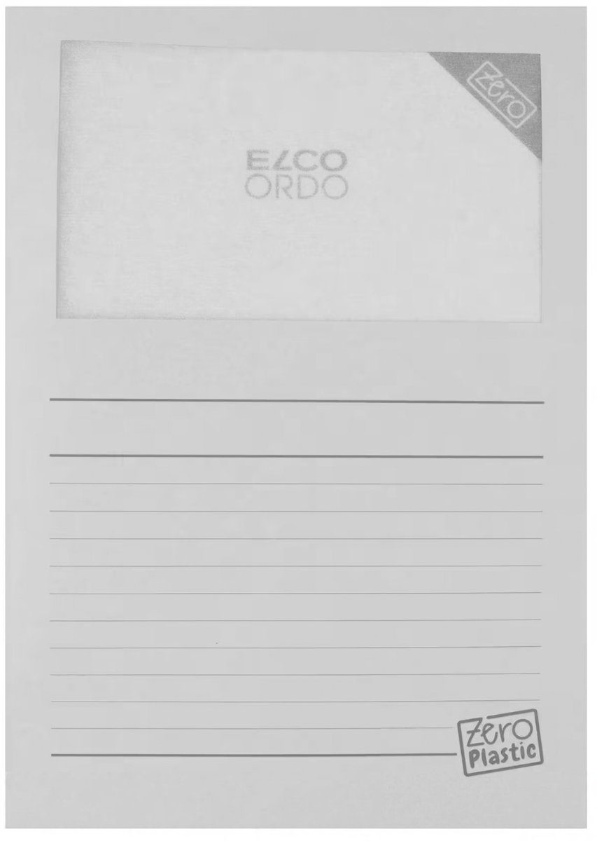 Elco Zero L-map recyclebaar A4 wit 100 stuks