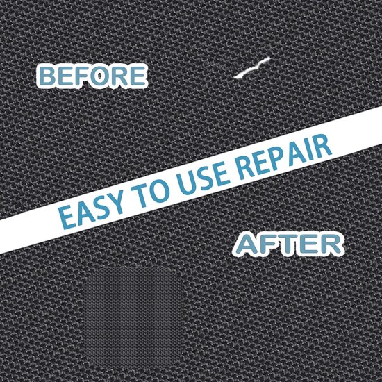 Trampoline reparatieset - Veer pad - Mat repareren - Waterdichte lijm - 6 stuks - Zwart — afbeelding 2