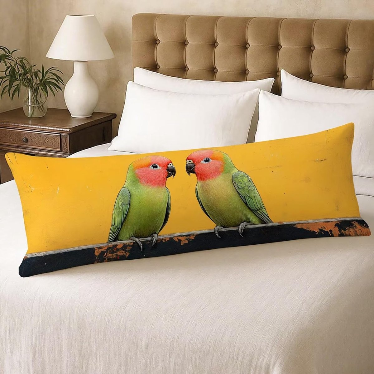 Kussensloop - Hoes voor lang kussen - Ontspannen slapen - Zacht fluweel - 40 x 140 cm - Me