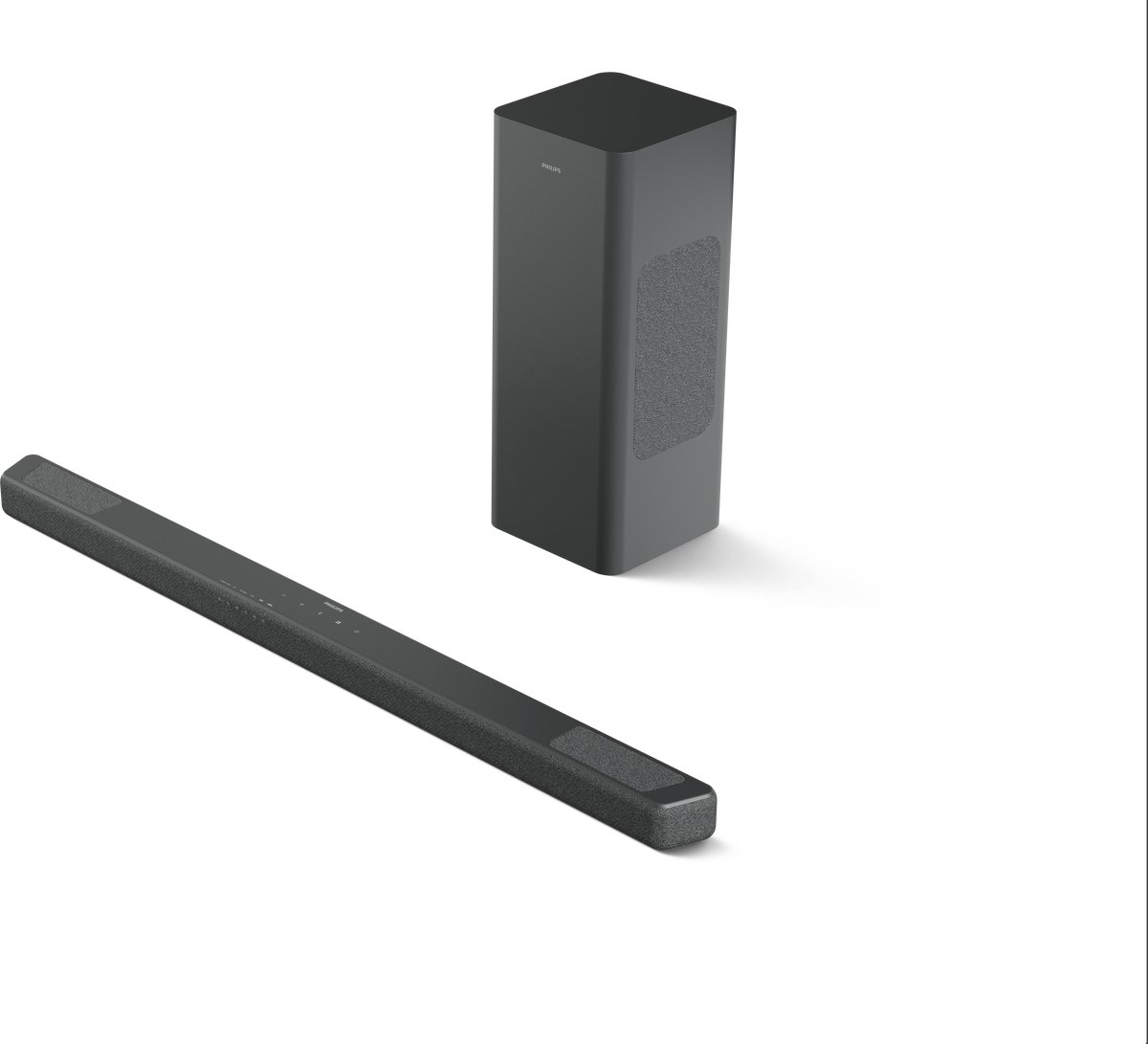 PHILIPS TAB8301/10 - 3.1.2-kanaals Soundbar - Draadloze Subwoofer - 380W Vermogen - Dolby Atmos - DTS:X - DTS Virtual:X - Bluetooth 6.0 LE Audio - HDMI eARC - Gun Metal