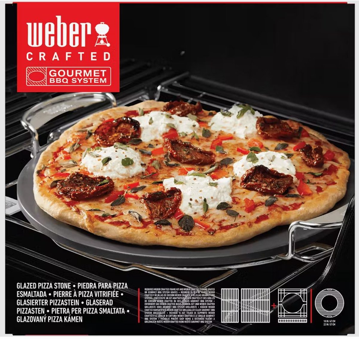 WEBER - Geglazuurde pizzasteen WE8861