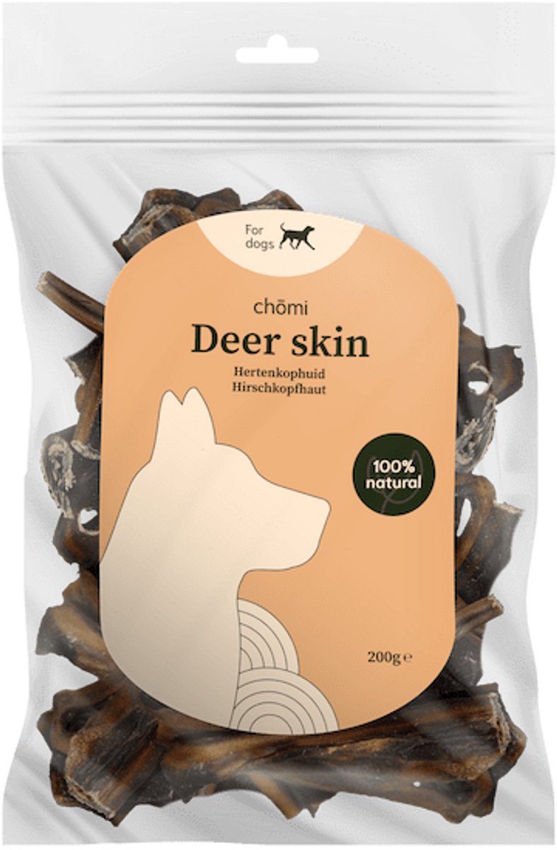 Chōmi Chomi Pets - Hertenkophuid kauwsnack - 200 gram