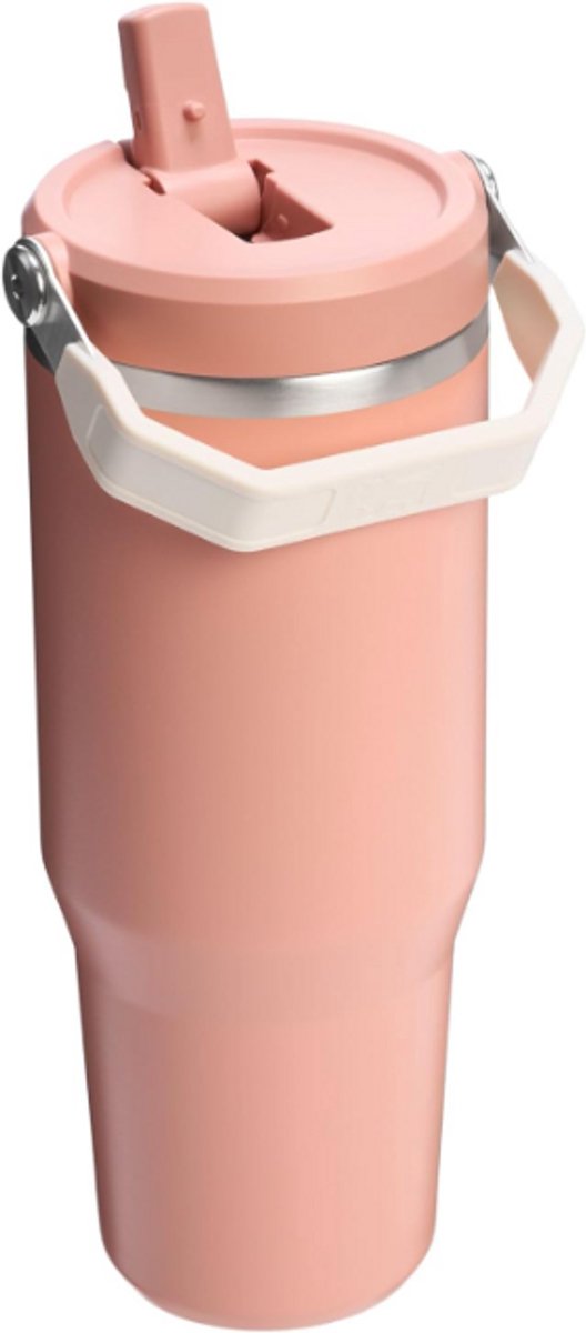 STANLEY IceFlow 2.0 Flip Straw Tumbler 30 oz / 0.86L (Sienna) – Geïsoleerde RVS Drinkfles met Handvat – Lekvrije Thermosbeker met Flip Straw – BPA-vrij – foto 4