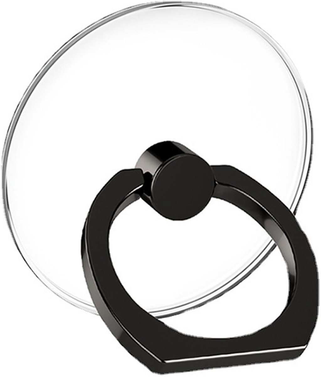 Universele Telefoon Ring Houder voor Achterkant Telefoon | 360° Draaibaar | Geschikt voor telefoonhoesje | Ringhouder & ringgreep | Stand functie | Zwart