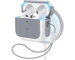 ESR Halolock Orbit Hybrid Hoes Geschikt Voor AirPods 4 (AirPods 4e Generatie) (2024) - Compatibel met MagSafe - Wit