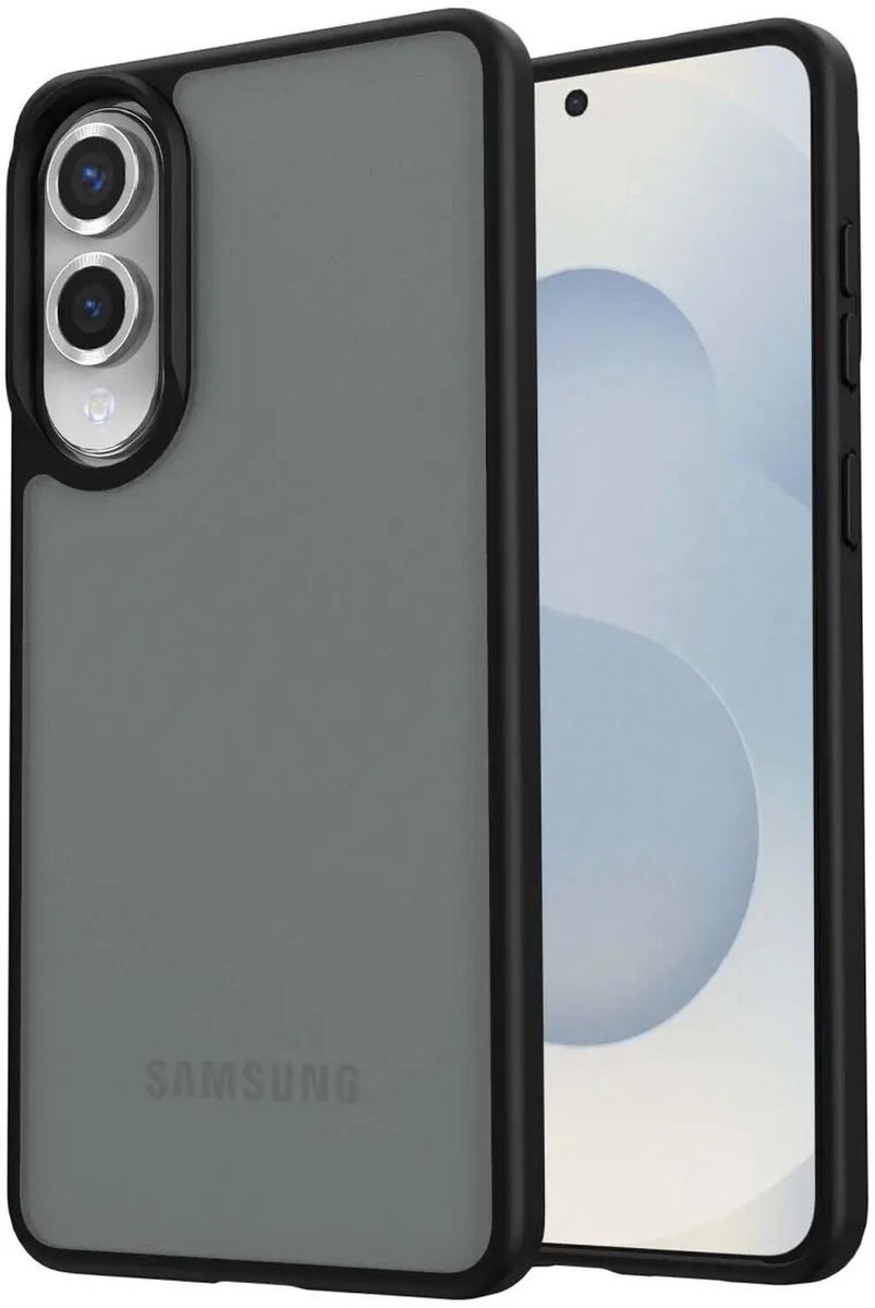Hoesje Geschikt voor Samsung Galaxy S25 Edge - Matte Back Cover - Zwart