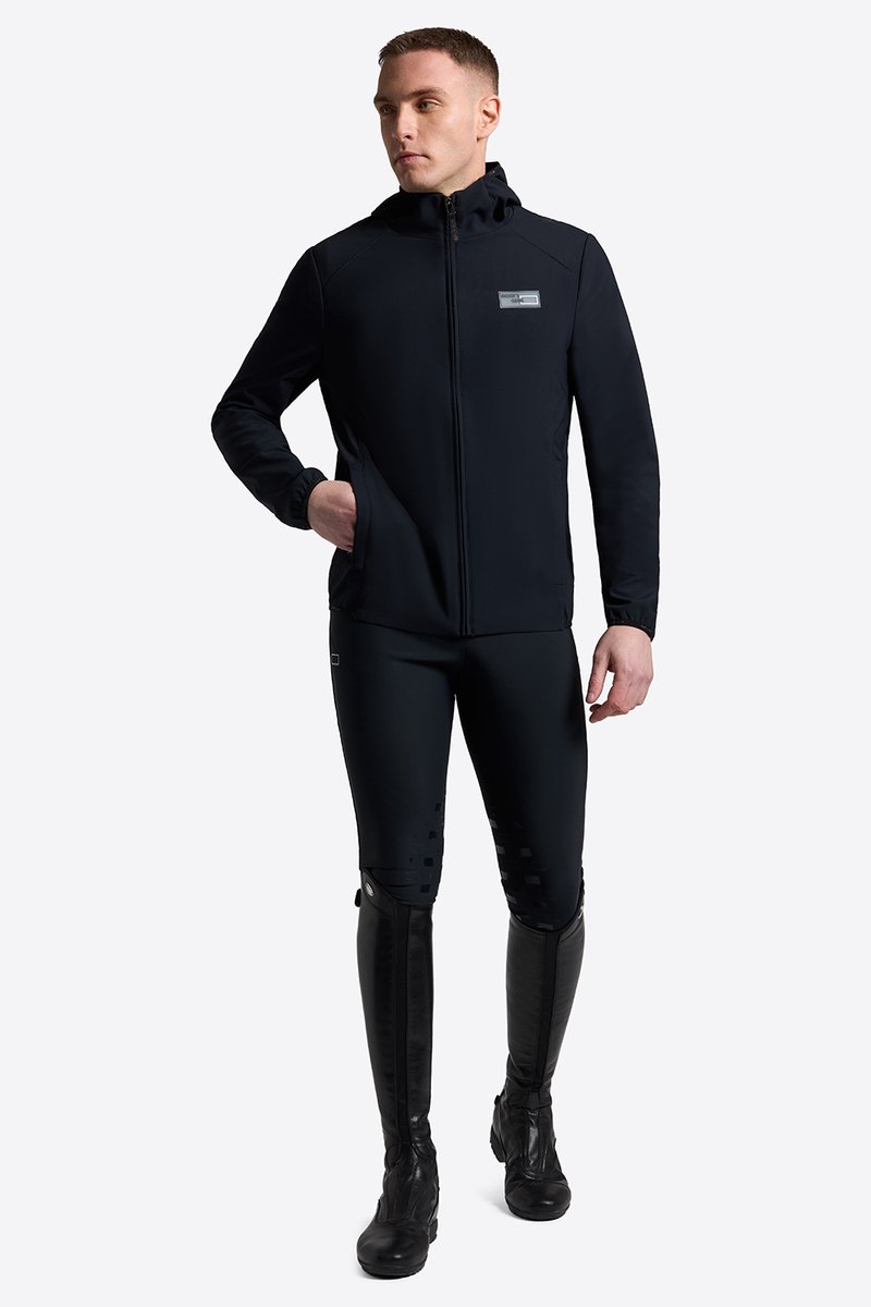 RG Jersey Hooded Zip Softshell Jas Heren Blauw