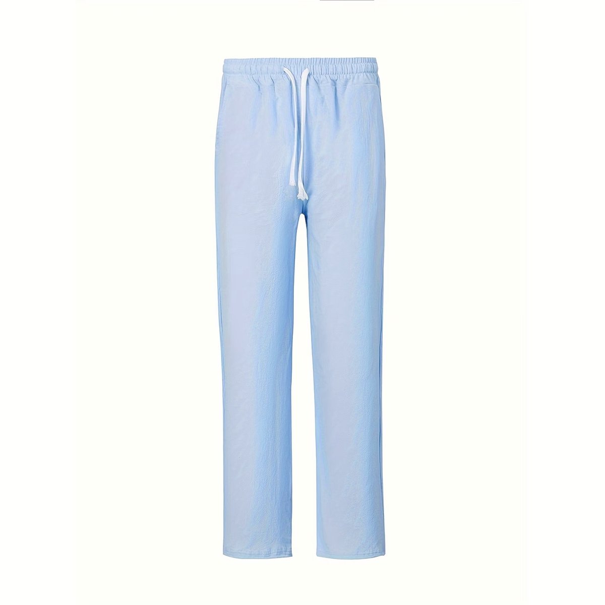Currero Linnen Broek Heren - Zomerbroek - Volwassenen - Lange Broek - Pantalon - Strandbroek - Zomer - Ibiza Stijl - Hemelsblauw S