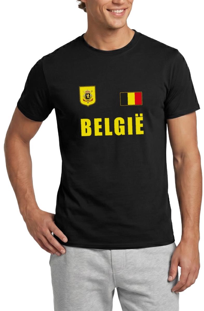 België Voetbal Shirt Rode Duivels T-Shirt Heren