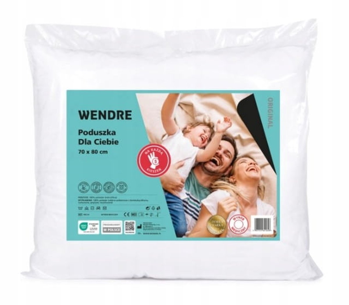 Wendre Poduszka dla Ciebie - Medisch Antiallergisch Kussen - 50x60 cm - Wit