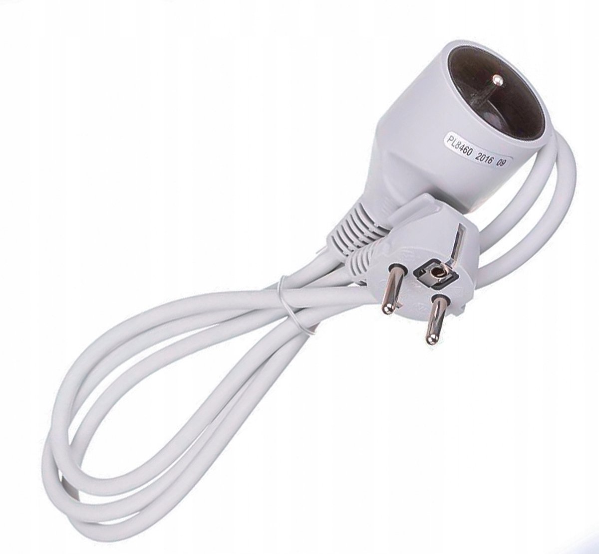 Duwi 3×1,0mm² H05VV-F - Enkelvoudige Stekkerdoos - 16A - 1,5m - Aarding