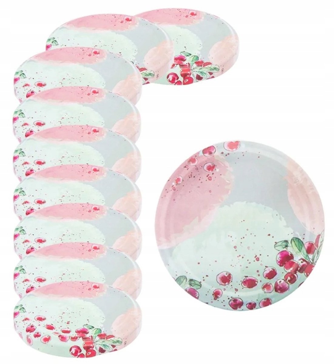 Altom Spiżarnia Pani Domu - Vierzijdig deksel voor weckpotten - 66mm - Staal - Pastelkleuren