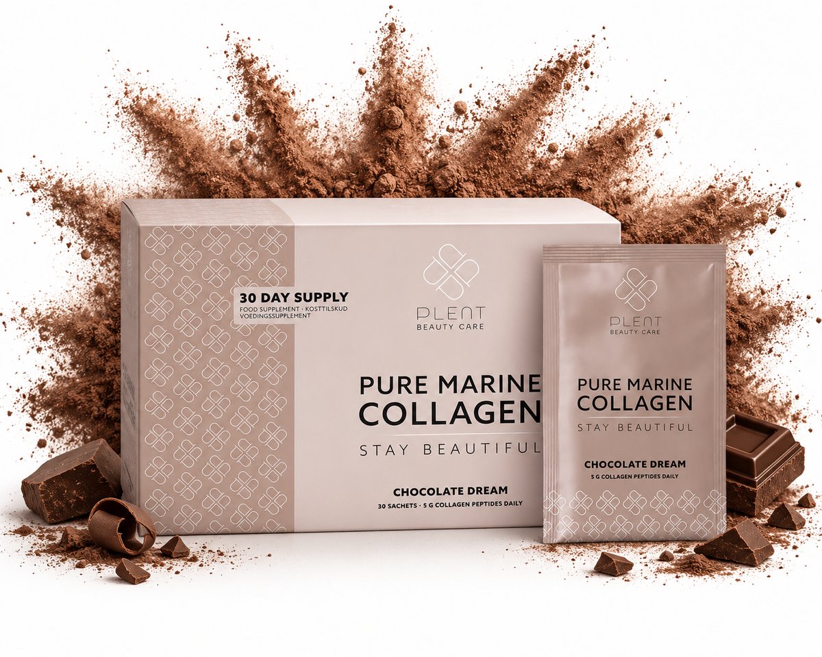 Plent - Vis Collageen (+ vit c) Chocolate Dream - 30 sachets met een heerlijke perfect afgemeten dagelijkse dosis
