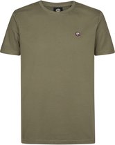 Petrol Industries - Heren Logo T-shirt - Round Neck - Korte mouw - 100% katoen - Subtiel borstlogo - Lichtgewicht - Groen - Maat XL