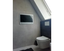 Badkamer TV SplashVision ESI-27 - Android Smart LED GOOGLE TV / Zilvergrijs