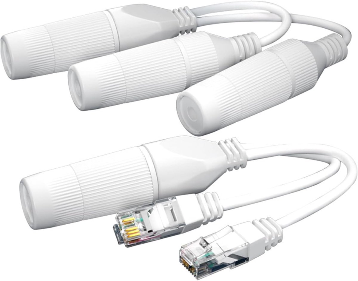 Ethernet Splitter - Netwerk Hub - Netwerk Uitbreiding - Waterdicht Ontwerp - 15 x 4 x 2 cm - Wit
