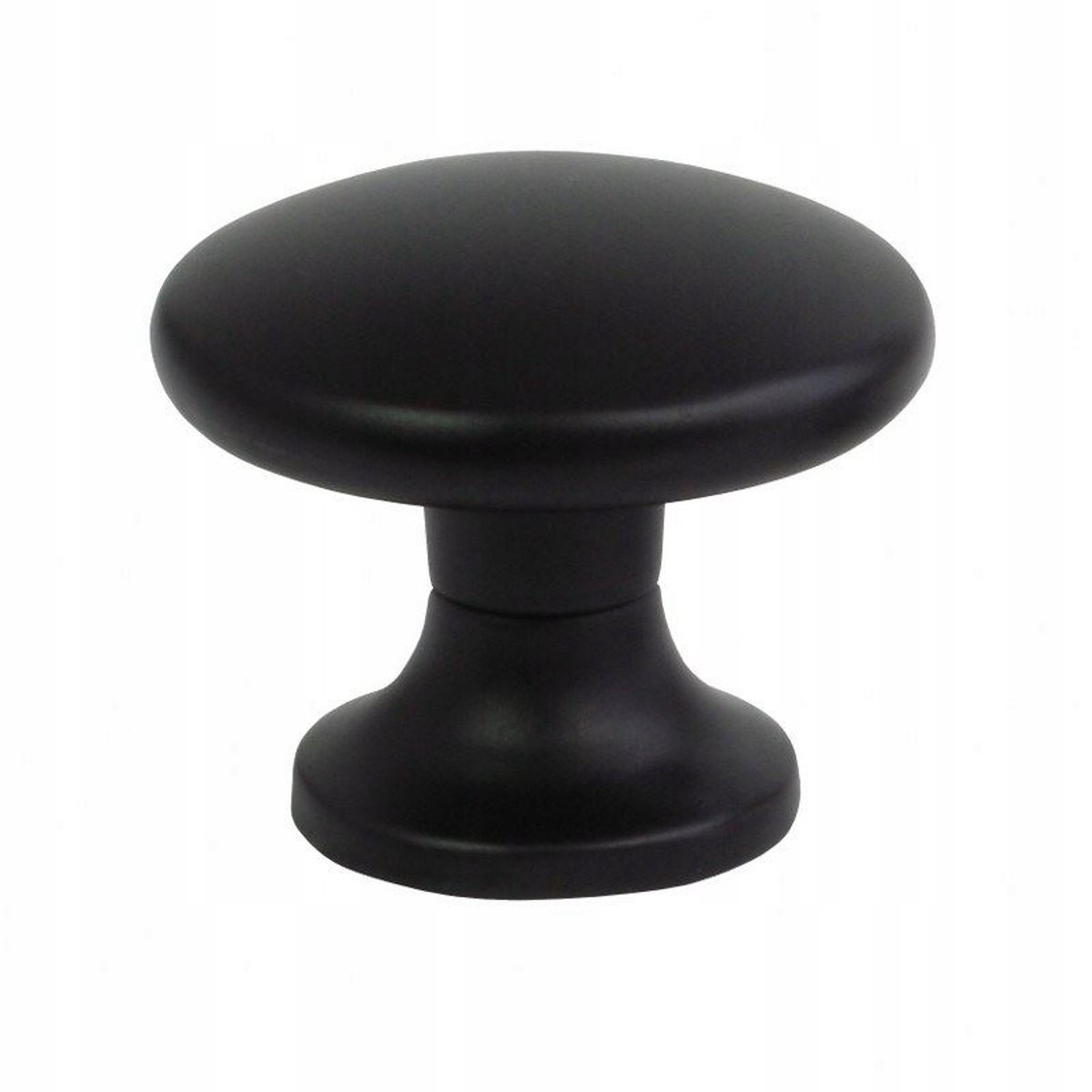 Domino - Meubelknop - Zwart - 2,8 cm - Metaal