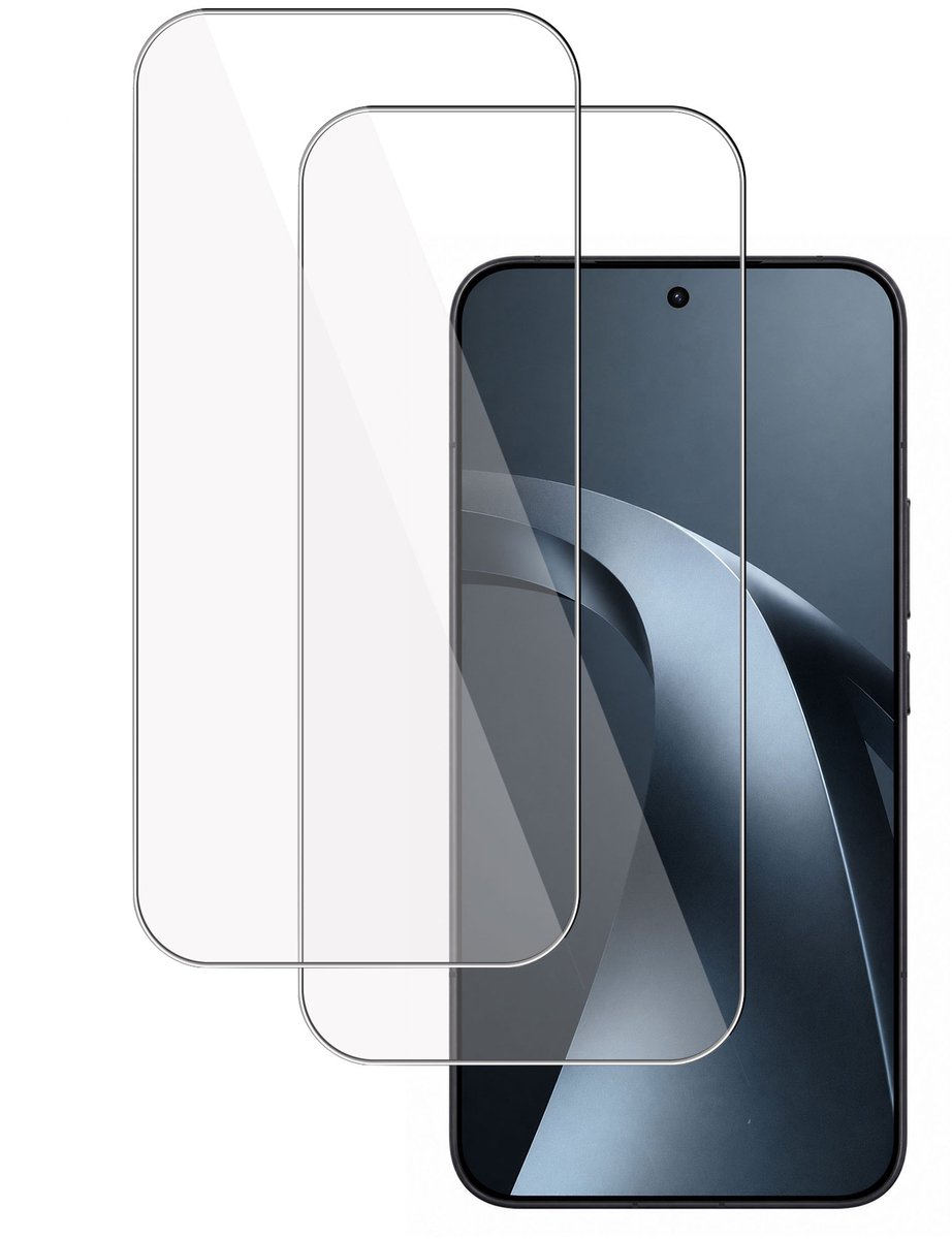 2x TechNow Screenprotector geschikt voor Xiaomi 17T Pro Screenprotector - Gehard Glas - Rounded - Proteqt+