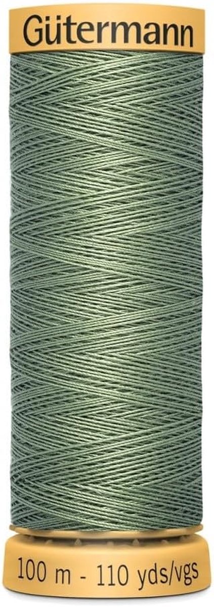Katoenen Naaigaren - Naaidraad Stof - Kleding Repareren - 100% Natuurlijk Materiaal - 100 Meter - Blauwgroen