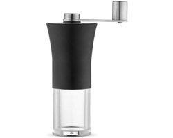Handmatige Koffiemolen - Verstelbare Molen - Koffiebonen Malen - Keramische Slijpsteen - 16 cm Hoog - Lichtgrijs