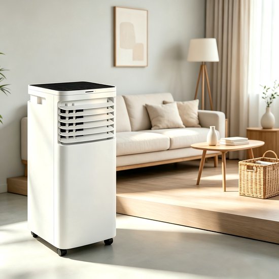 NETTLIFE Mobiele Airco 3-in-1 | 9000 BTU | Met Afvoerslang ...