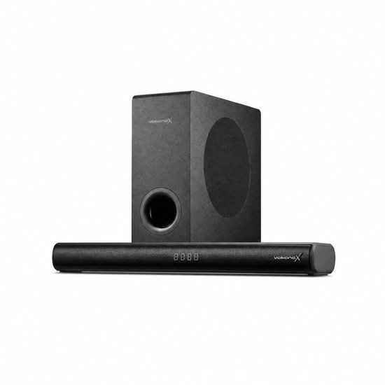 VolkanoX Soundbar - Draadloze Subwoofer - Soundbars voor TV - Zeer Compact Formaat 40cm Breed - 240W Soundbar met Subwoofer - HDMI ARC - Bluetooth