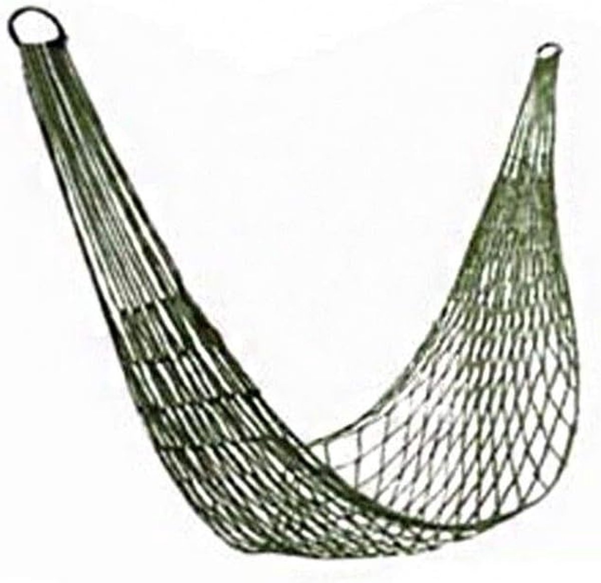 Nylon Hangmat - Kampeerhangmat Reishangmat - Buiten Ontspannen - Ademend Netontwerp - 200cm x 80cm - Groen