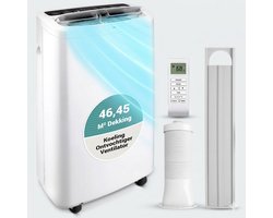 SereneLife Mobiele Airco - 14.000 BTU - 3-in-1 Draagbare Airconditioner - Afstandsbediening en Compleet Raamafvoersysteem