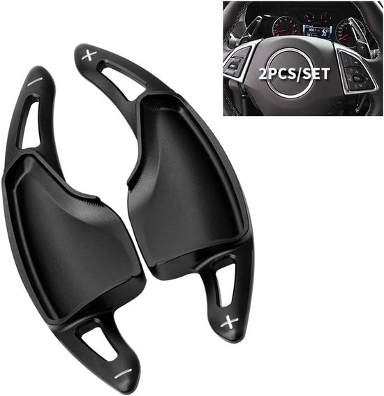 Schakelpeddel Verlengstukken - Stuurwiel Paddles - Sportief Rijden - Aluminium Legering - 2 stuks - Zwart — afbeelding 5