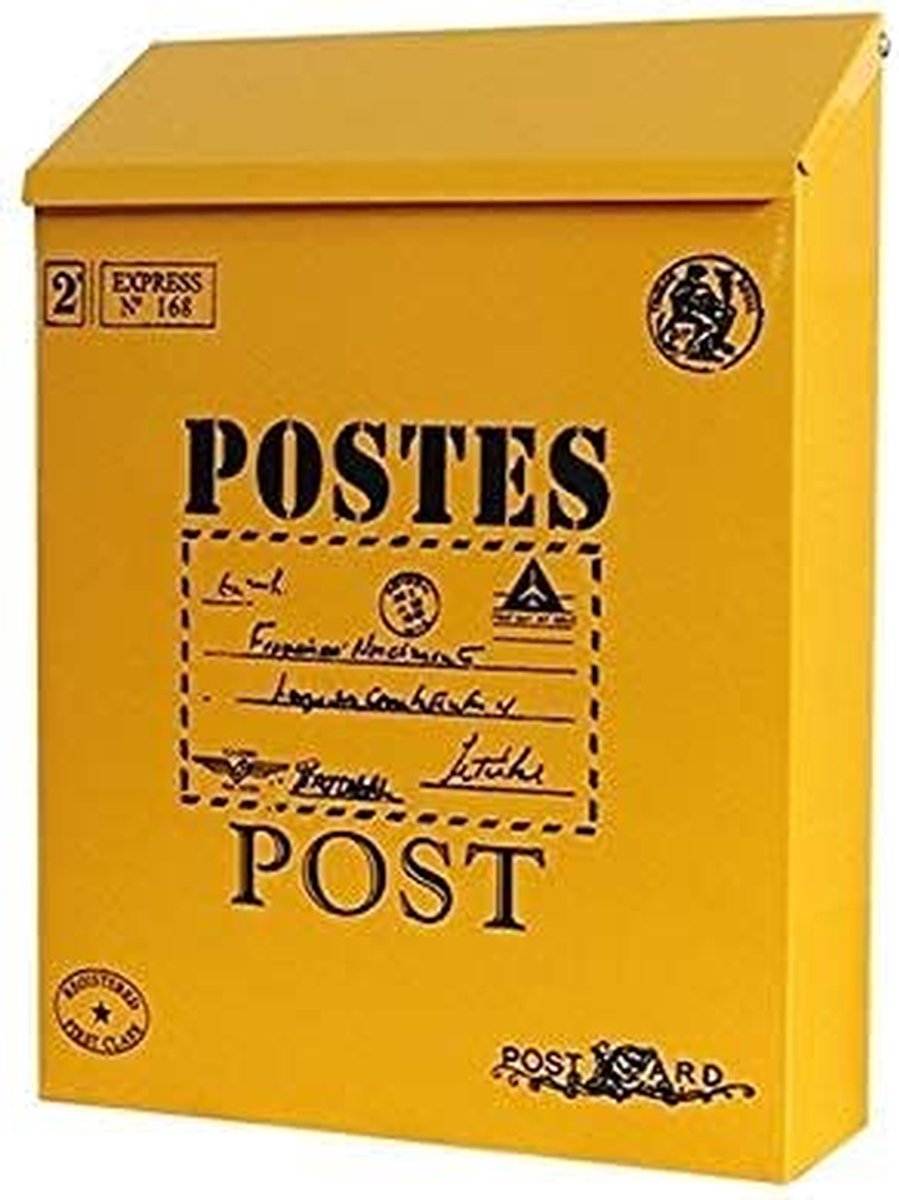 Brievenbus - Suggestiebus - Post Ontvangen - Waterdicht Ontwerp - 22x7x30cm - Zwart