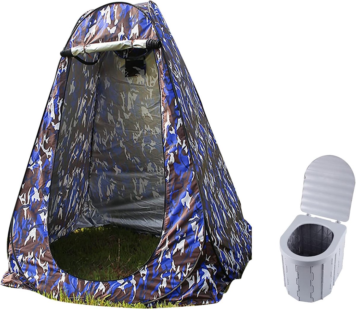 Douchetent Opvouwbaar - Privacytent Toilet - Buiten Kamperen - UV Bescherming - 120x120x190cm - Groen