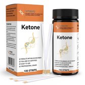 VITAMO Ketose Teststrips - Ketonentest - Afvallen - Ketosis - Ketone Test Strips- Thuistest - 100 stuks/ strips