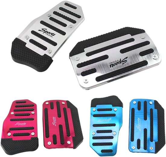 Universele Pedaal Covers - Auto Pedaal Anti-slip - Verbeter Rijcomfort - Verhoogde Wrijving - 15 x 8 cm - Rood van universele — afbeelding 5
