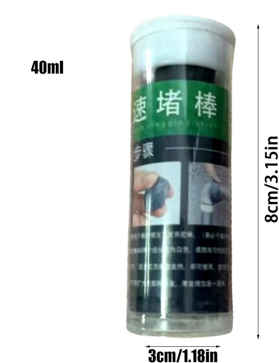 Reparatiegereedschap - Plamuurmassa Epoxy - Snelle Herstellingen - Waterdicht Hittebestendig - 40 ml - Grijs — afbeelding 5
