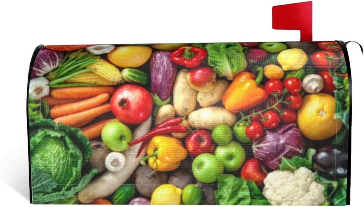 Brievenbus Cover - Postvak Decoratie - Tuin Aankleden - Magnetische Bevestiging - 45 x 50 cm - Zwart