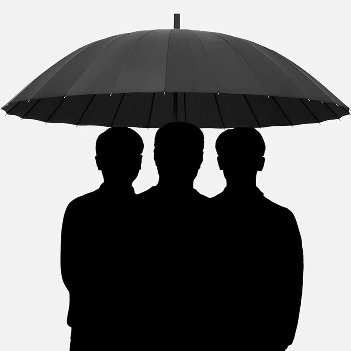 Grote Automatische Paraplu - Winddichte Paraplu Storm - Bescherming tegen Weer - Versterkte Glasvezelribben - 86 x 115 cm - Zwart — cadeau in Mode & Accessoires - foto 4