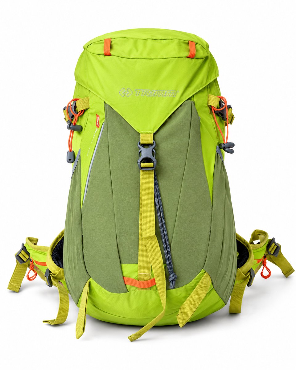 Trimm Courier 35 - Rugzak - Groen - 35L - Lichtgewicht - Ademend Rugpand - Met Regenhoes