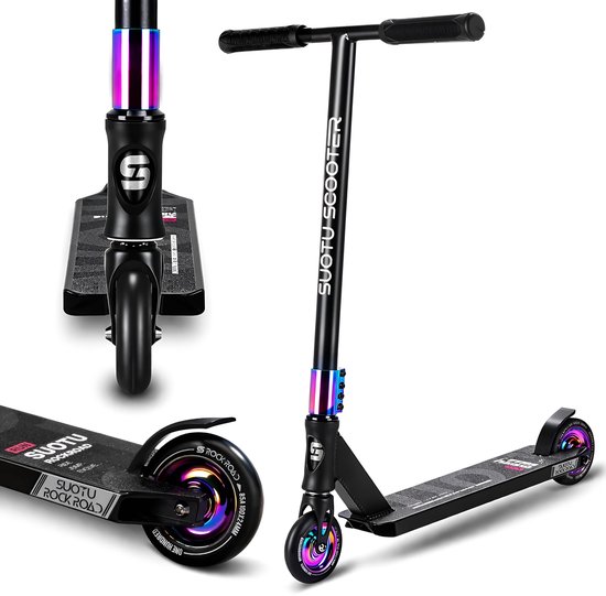 SUOTU R10 Trottinette Freestyle Enfants - Scooter (non électrique) - Rouge