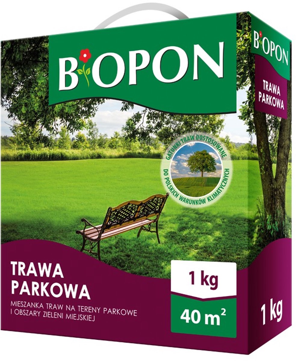 Biopon Parken Serie - Parkgraszaad - 1 kg - Levendige Kleur - Laag Onderhoud