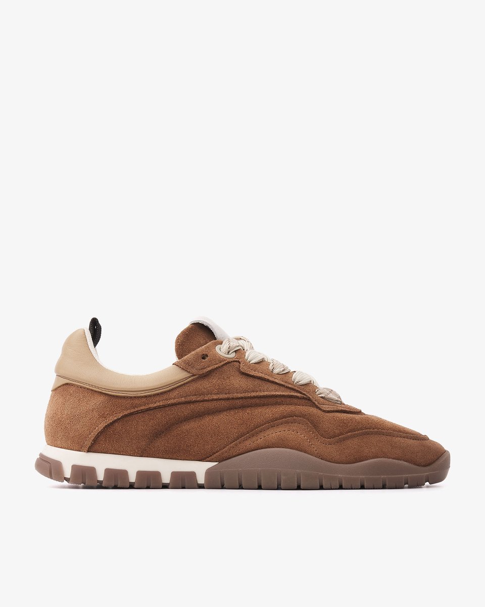 VIA VAI Frenkie Aaron Sneakers Heren - Leer,Suède - Cognac - Maat 41