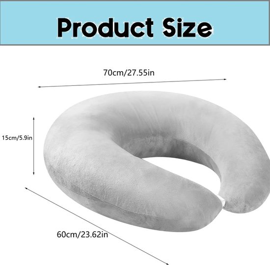 SnelShoppen - Ergonomisch Crealis Kussen, Ondersteunend Gaming Kussen, Lichtgewicht Armsteun, Hook Cushion, Grijs, Perfect voor Gaming en Lezen van snelshoppen — afbeelding 3