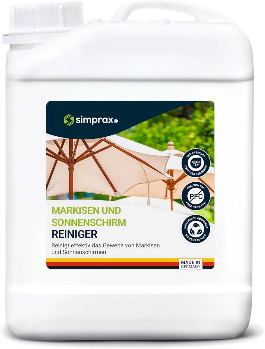 SnelShoppen - Markisen Cleaner Sonnenschirm 2.5L - Ecologische Oplossing voor Groenafzetting en Schimmel - Ideaal voor Tuin, Camping en Buitengebruik