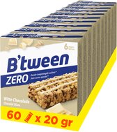 B'tween Zero Witte Chocolade - Mueslirepen - Muesli - 60 repen x 20 gram