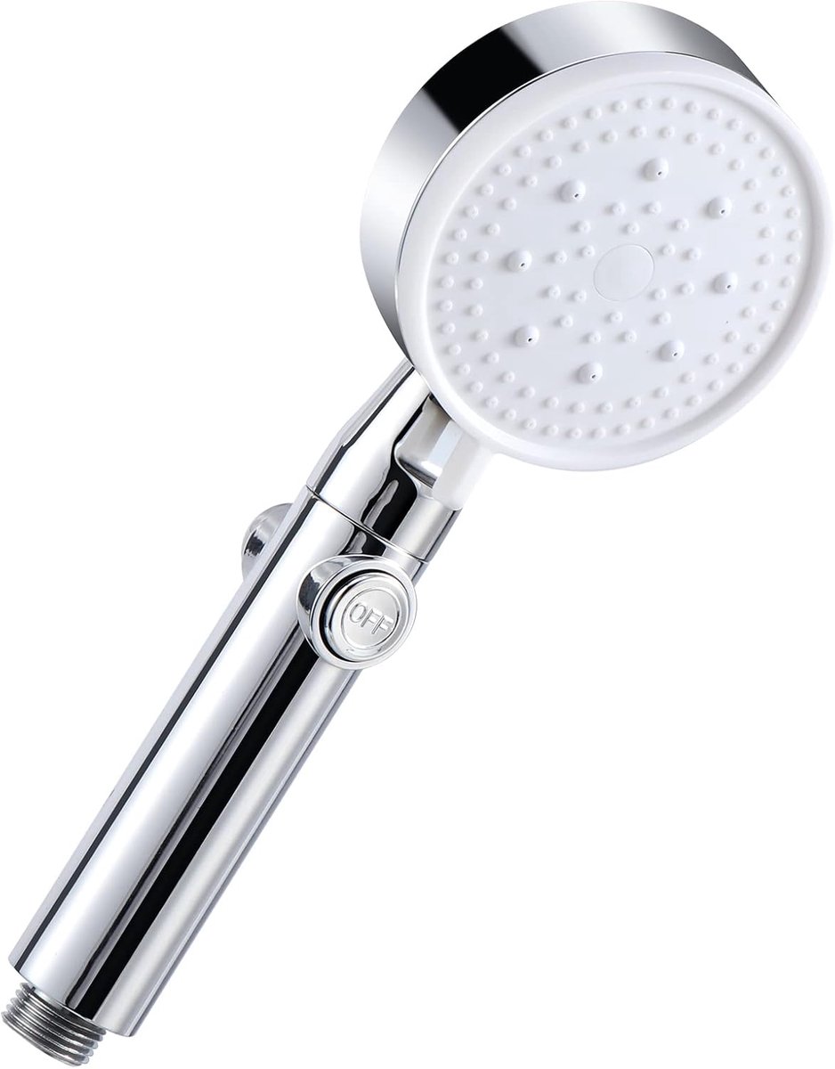 SnelShoppen - Handdouche met Waterbesparing, Hoge Druk, Universeel, Verstelbaar, 5 Functies, Zelfreinigende Siliconen Mondstuk, Ideaal voor Badkamer