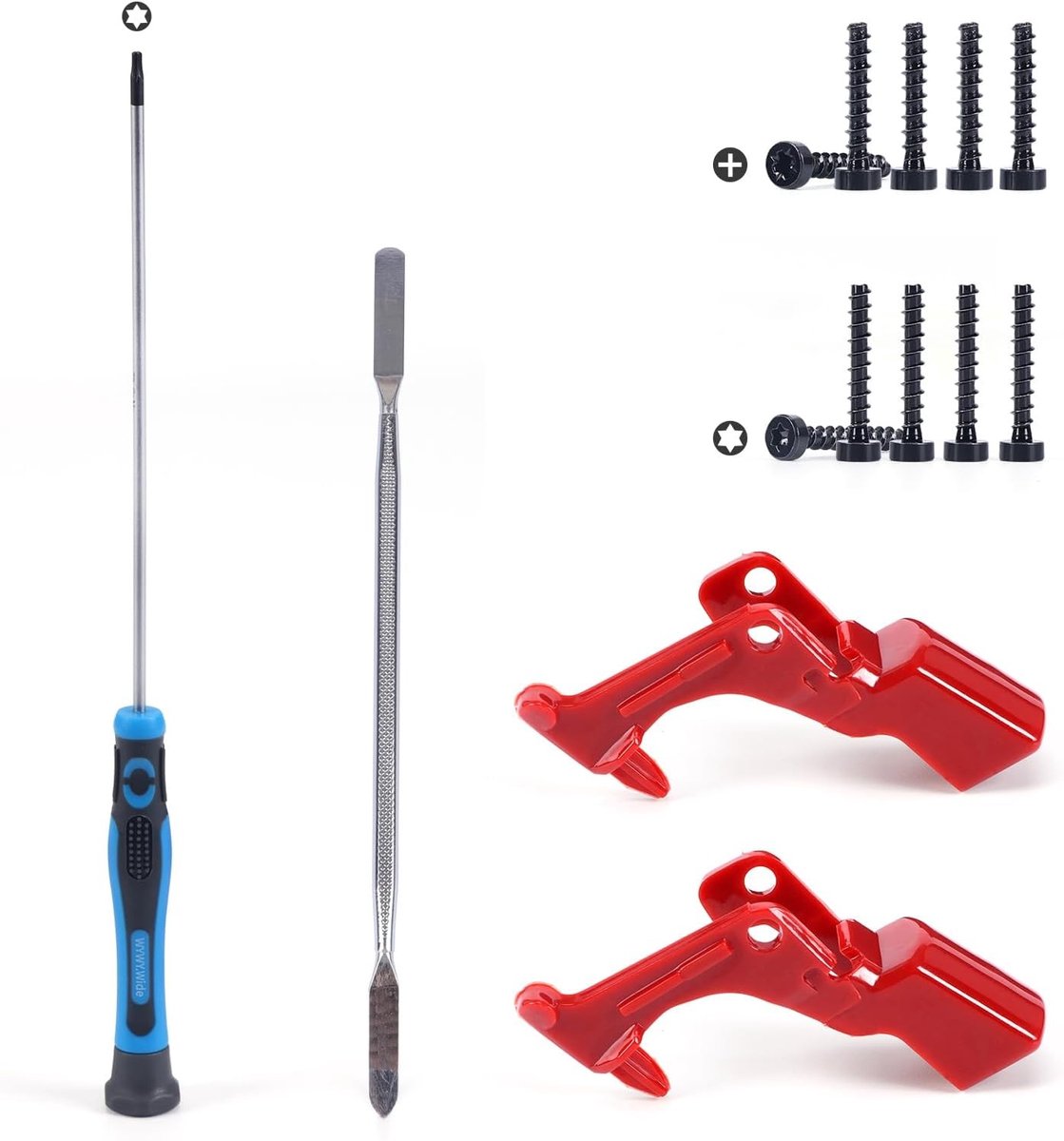 2 Stuks Versterkte V10 V11 Schakelaar Vervangingsknop voor Dyson SV12 SV14 Stofzuiger met Reparatietools en Reserveonderdelen
