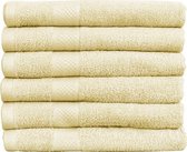 Katoenen Handdoeken Crème – Set van 15 Stuks – 70 x 140 cm